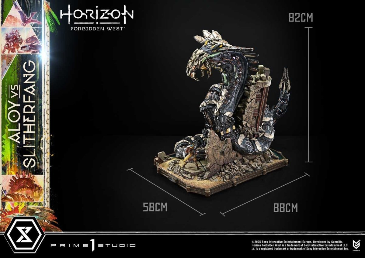 Horizon Forbidden West Ultimate Diorama Masterline Series Statue Aloy vs. The Slitherfang 82cm - Loaded Dice