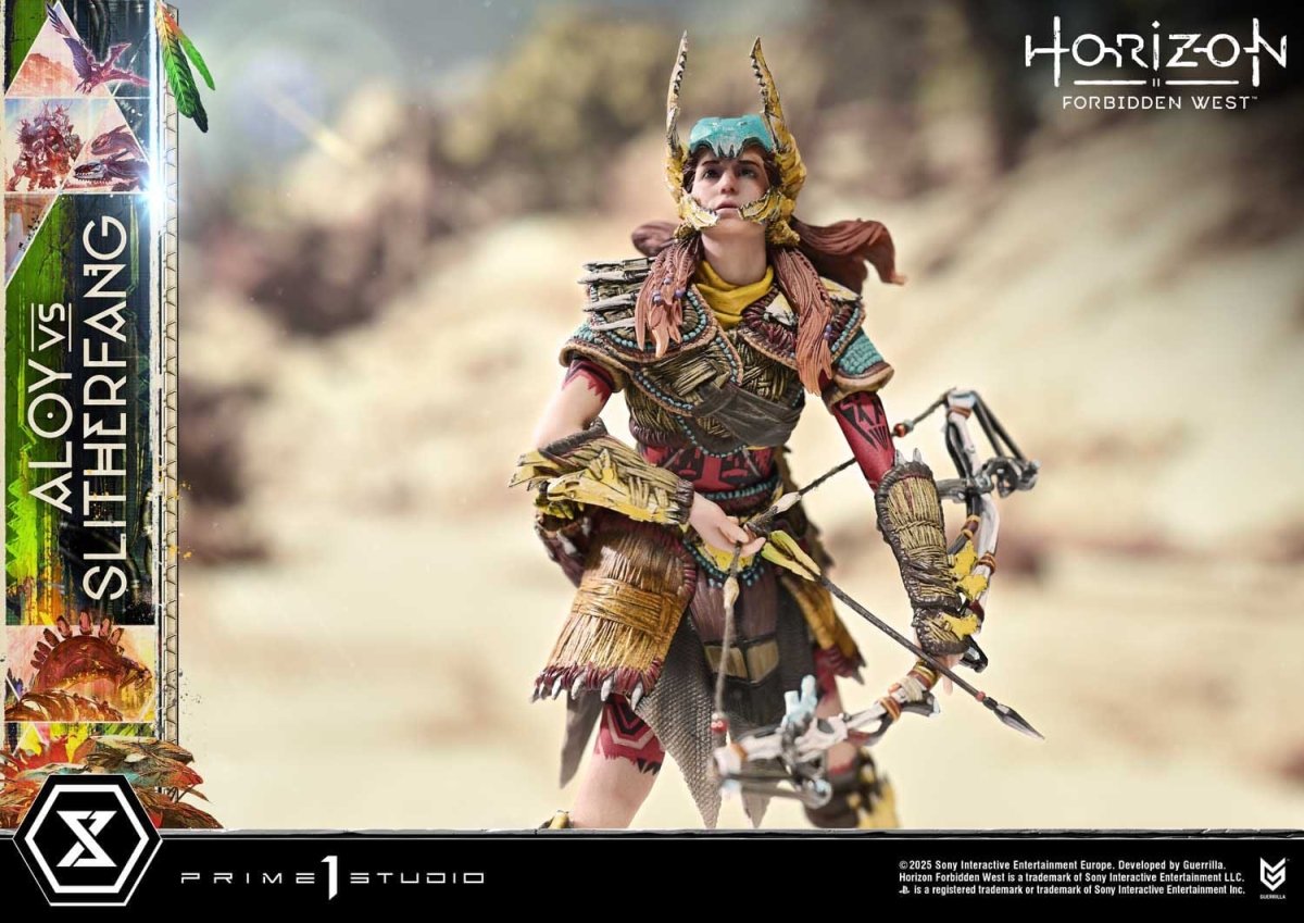 Horizon Forbidden West Ultimate Diorama Masterline Series Statue Aloy vs. The Slitherfang 82cm - Loaded Dice