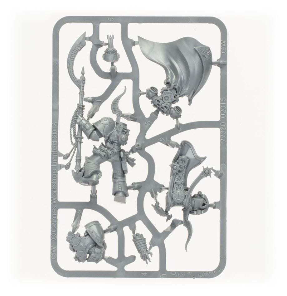 Horus Heresy Thousand Sons Ahzek Ahriman unpainted plastic sprue, frame 1 of 1