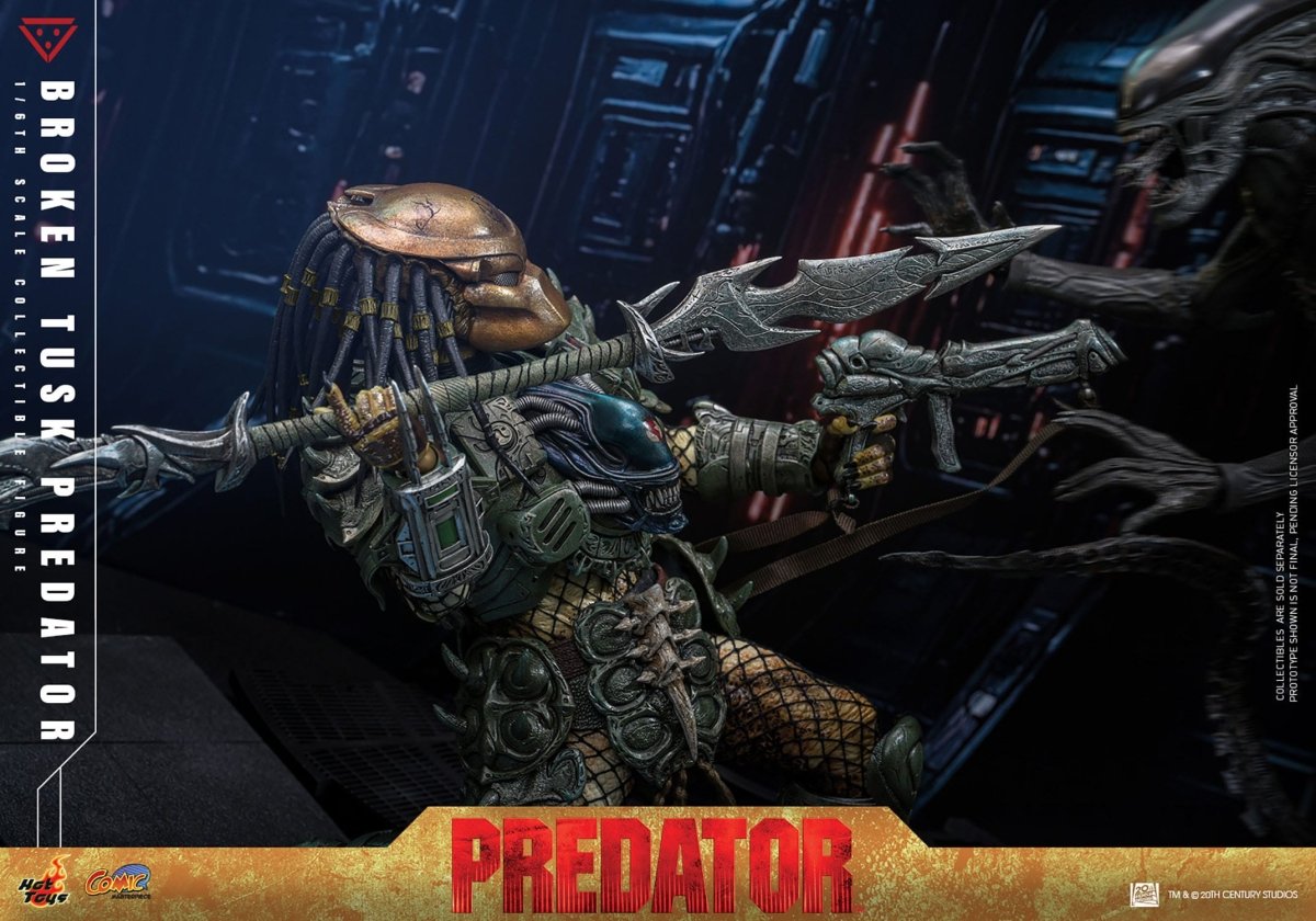 Hot Toy Alien vs. Predator: Comic Masterpiece Broken Tusk Predator 35cm - Loaded Dice