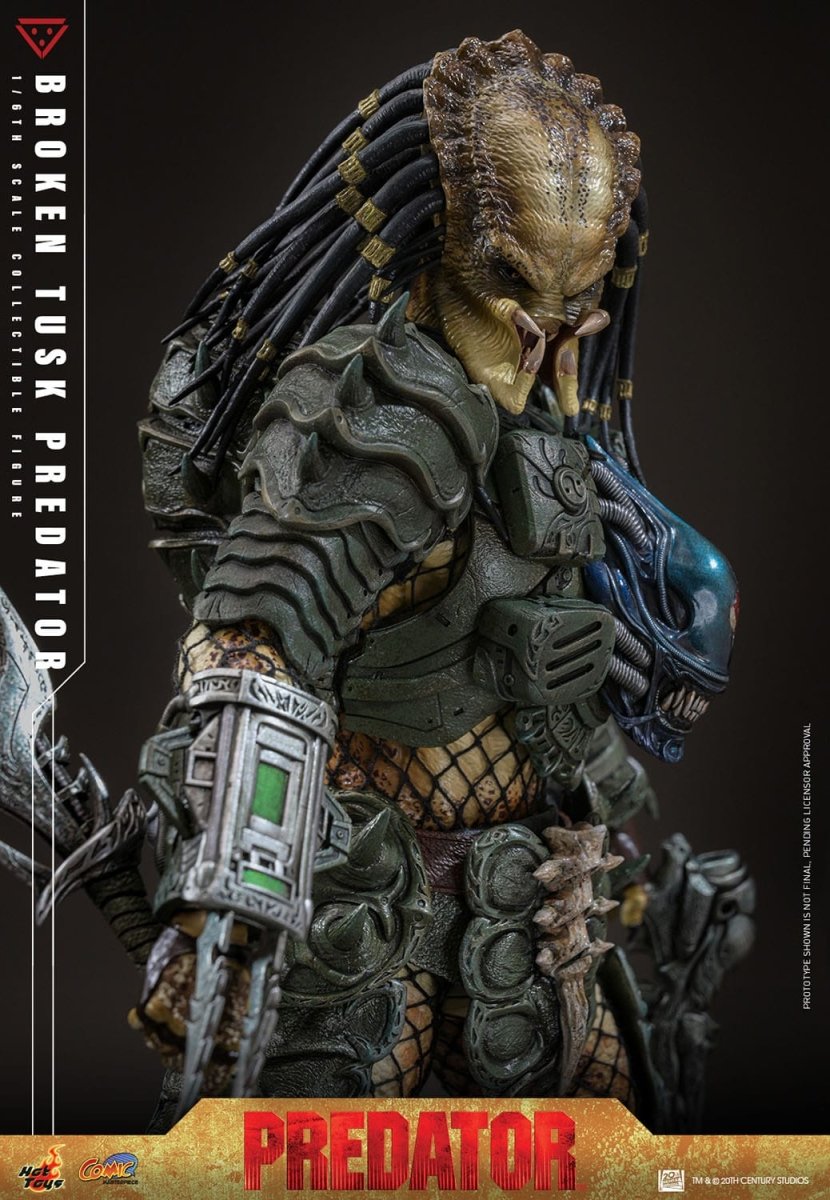 Hot Toy Alien vs. Predator: Comic Masterpiece Broken Tusk Predator 35cm - Loaded Dice