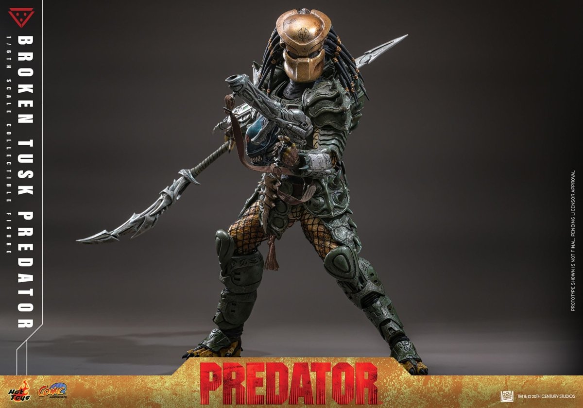 Hot Toy Alien vs. Predator: Comic Masterpiece Broken Tusk Predator 35cm - Loaded Dice
