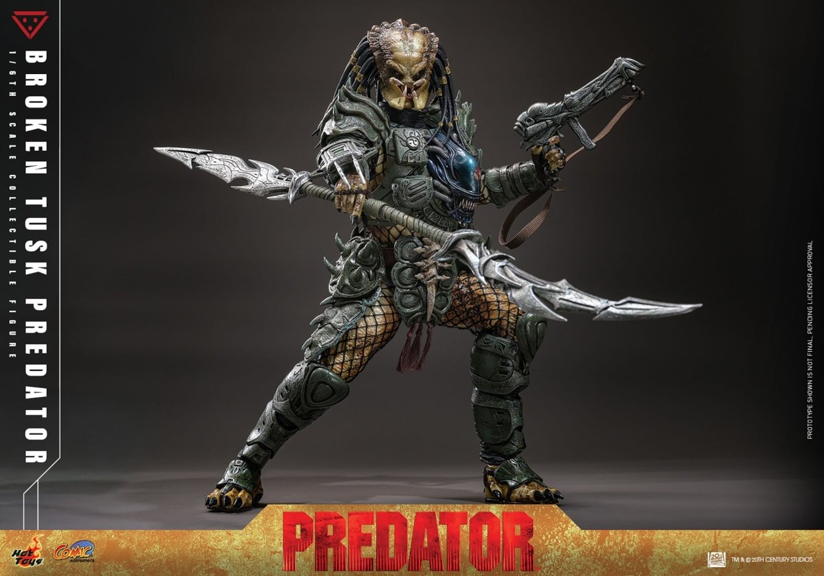 Hot Toy Alien vs. Predator: Comic Masterpiece Broken Tusk Predator 35cm - Loaded Dice