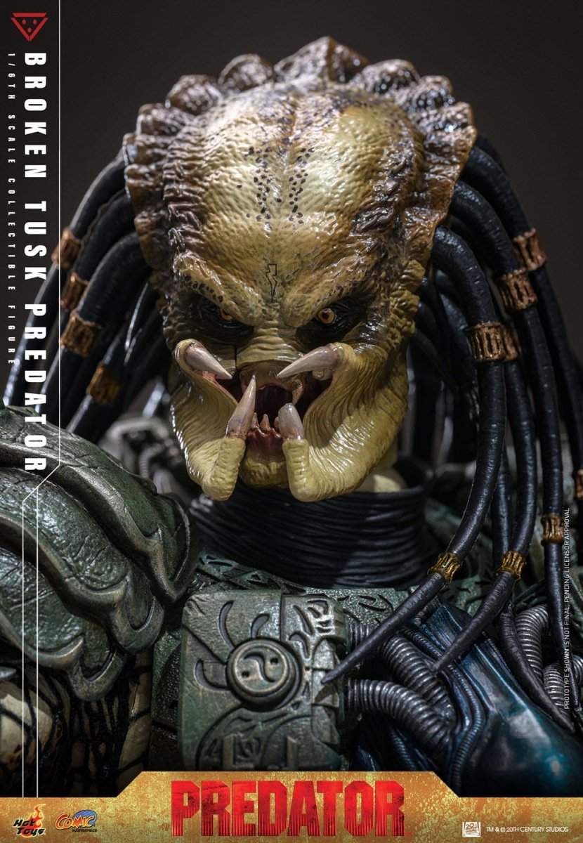 Hot Toy Alien vs. Predator: Comic Masterpiece Broken Tusk Predator 35cm - Loaded Dice