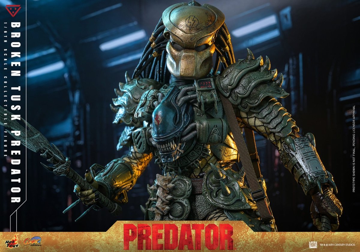 Hot Toy Alien vs. Predator: Comic Masterpiece Broken Tusk Predator 35cm - Loaded Dice