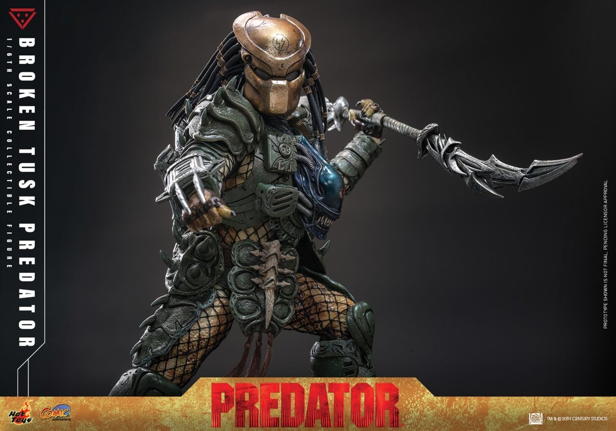 Hot Toy Alien vs. Predator: Comic Masterpiece Broken Tusk Predator 35cm - Loaded Dice
