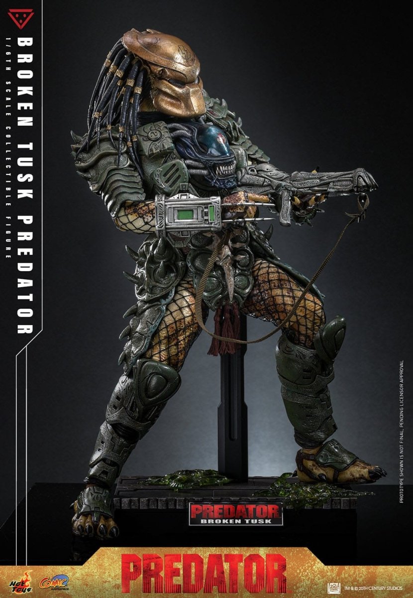 Hot Toy Alien vs. Predator: Comic Masterpiece Broken Tusk Predator 35cm - Loaded Dice