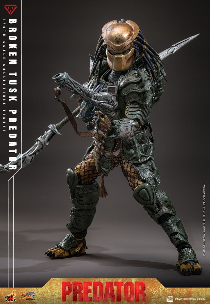 Hot Toy Alien vs. Predator: Comic Masterpiece Broken Tusk Predator 35cm - Loaded Dice