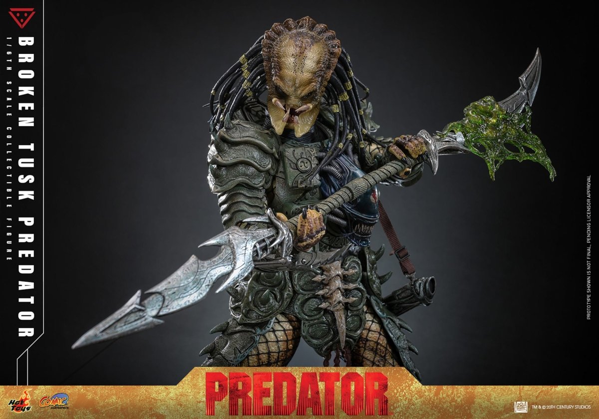 Hot Toy Alien vs. Predator: Comic Masterpiece Broken Tusk Predator 35cm - Loaded Dice