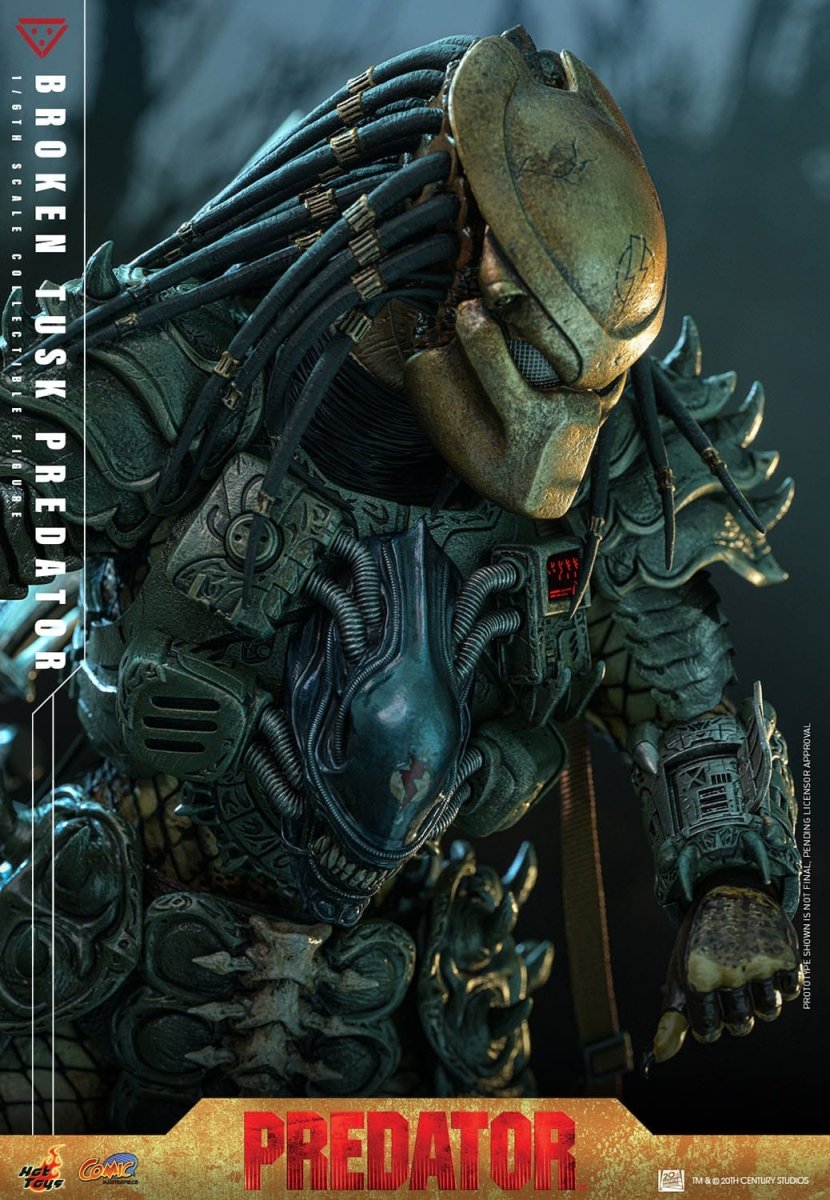 Hot Toy Alien vs. Predator: Comic Masterpiece Broken Tusk Predator 35cm - Loaded Dice