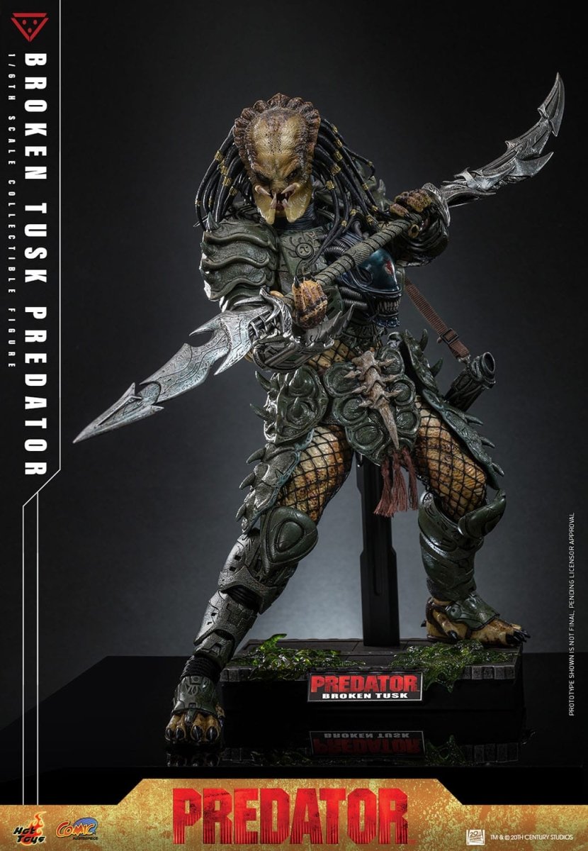 Hot Toy Alien vs. Predator: Comic Masterpiece Broken Tusk Predator 35cm - Loaded Dice