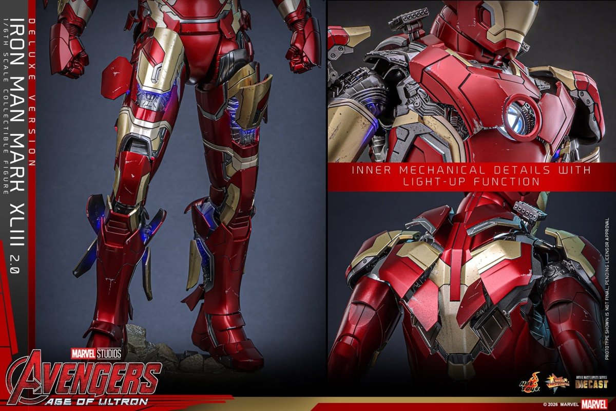 Hot Toys Iron Man: Age of Ultron Movie Masterpiece Iron Man Mark XLIII (2.0) (Deluxe Version) 32cm - Loaded Dice