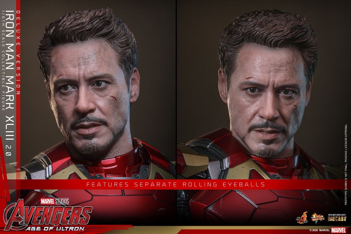 Hot Toys Iron Man: Age of Ultron Movie Masterpiece Iron Man Mark XLIII (2.0) (Deluxe Version) 32cm - Loaded Dice