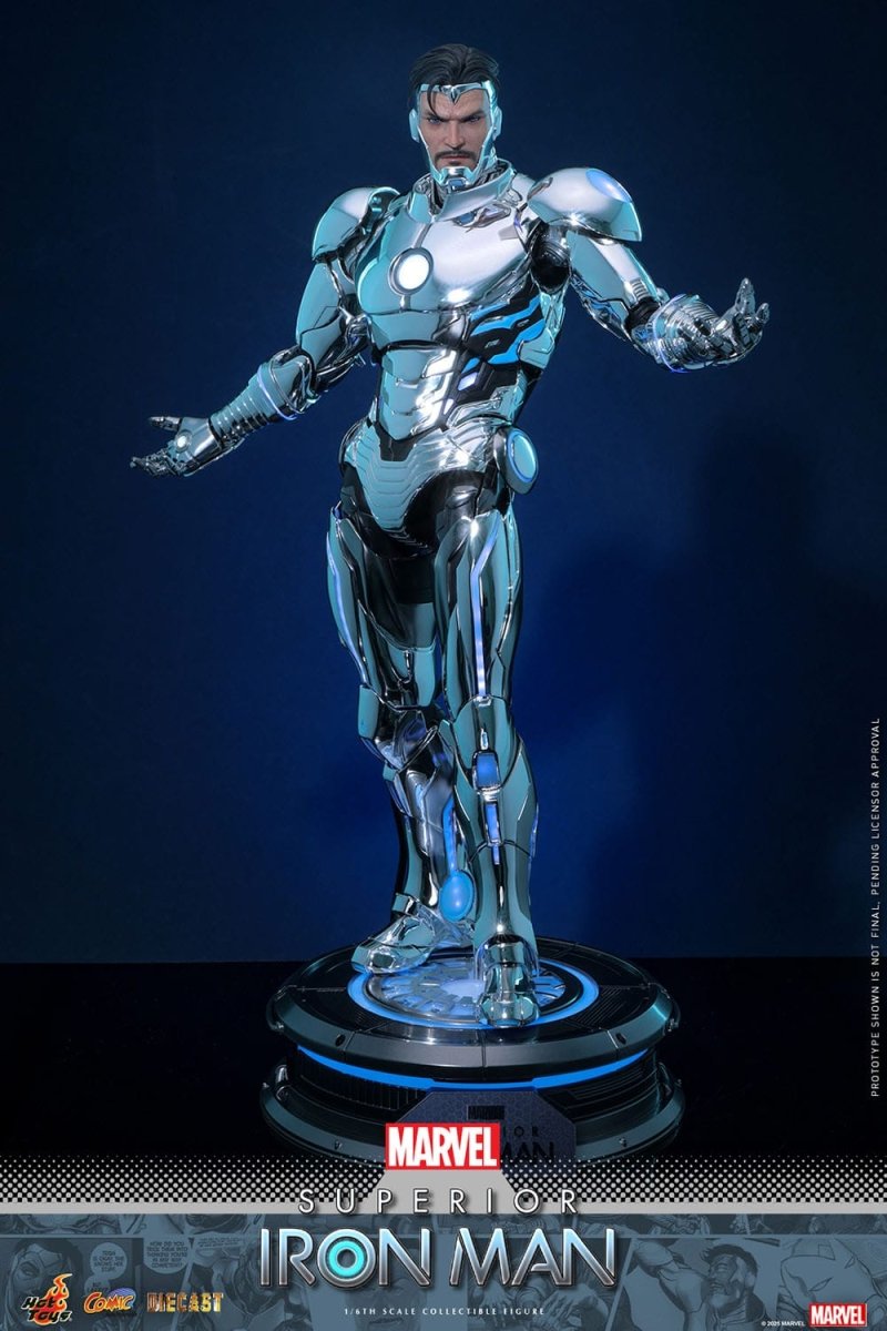Hot Toys Iron Man: Marvel Comic Masterpiece Superior Iron Man 32cm - Loaded Dice