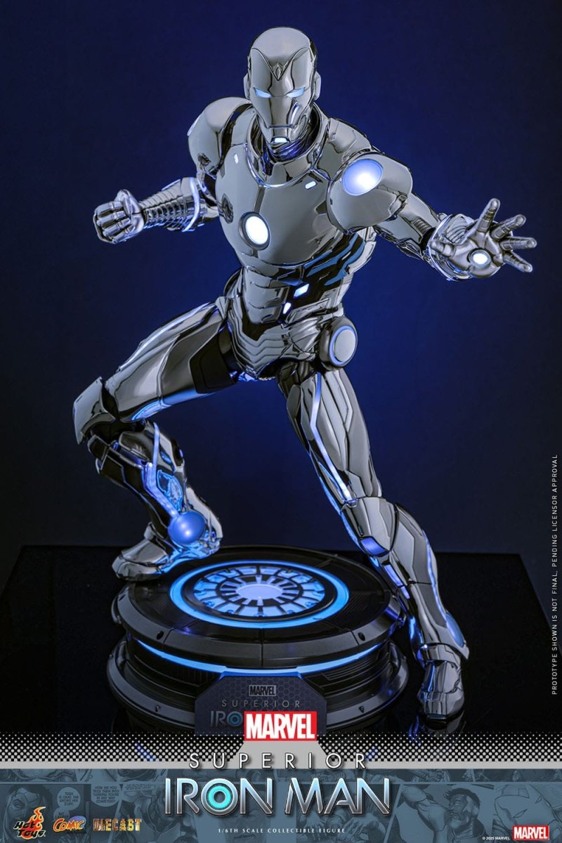 Hot Toys Iron Man: Marvel Comic Masterpiece Superior Iron Man 32cm - Loaded Dice
