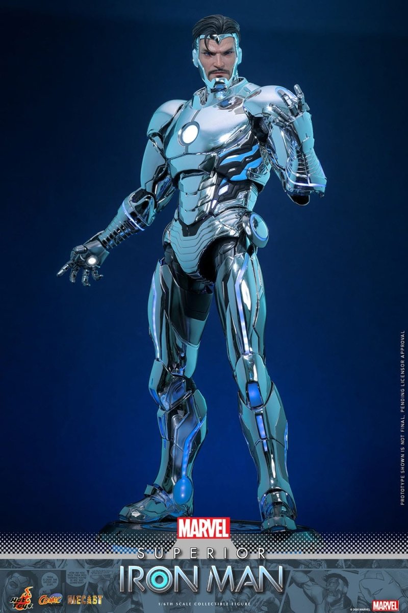 Hot Toys Iron Man: Marvel Comic Masterpiece Superior Iron Man 32cm - Loaded Dice