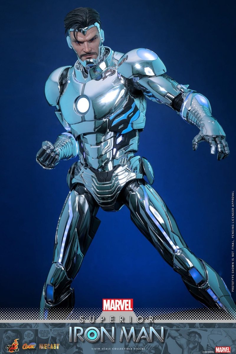 Hot Toys Iron Man: Marvel Comic Masterpiece Superior Iron Man 32cm - Loaded Dice