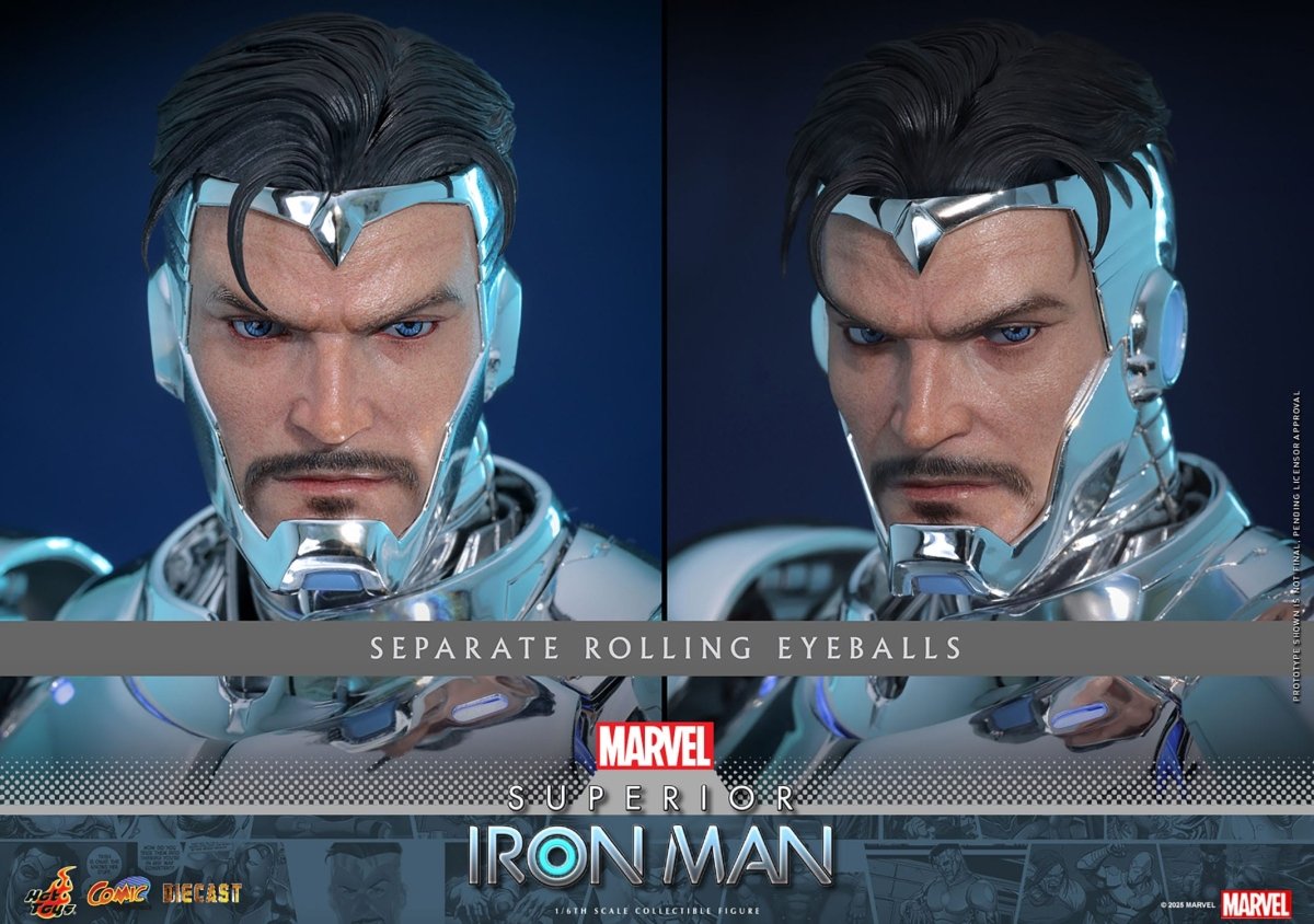 Hot Toys Iron Man: Marvel Comic Masterpiece Superior Iron Man 32cm - Loaded Dice