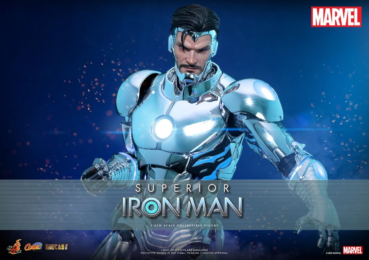 Hot Toys Iron Man: Marvel Comic Masterpiece Superior Iron Man 32cm - Loaded Dice