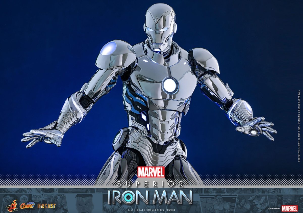 Hot Toys Iron Man: Marvel Comic Masterpiece Superior Iron Man 32cm - Loaded Dice