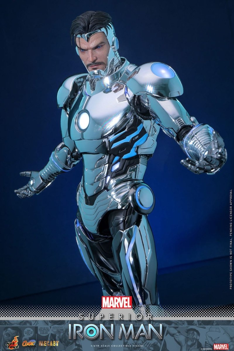 Hot Toys Iron Man: Marvel Comic Masterpiece Superior Iron Man 32cm - Loaded Dice