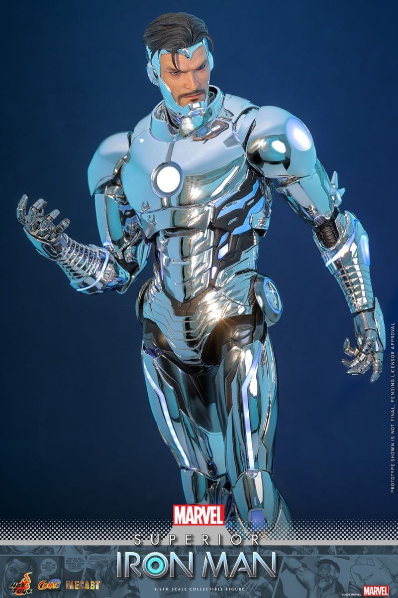 Hot Toys Iron Man: Marvel Comic Masterpiece Superior Iron Man 32cm - Loaded Dice