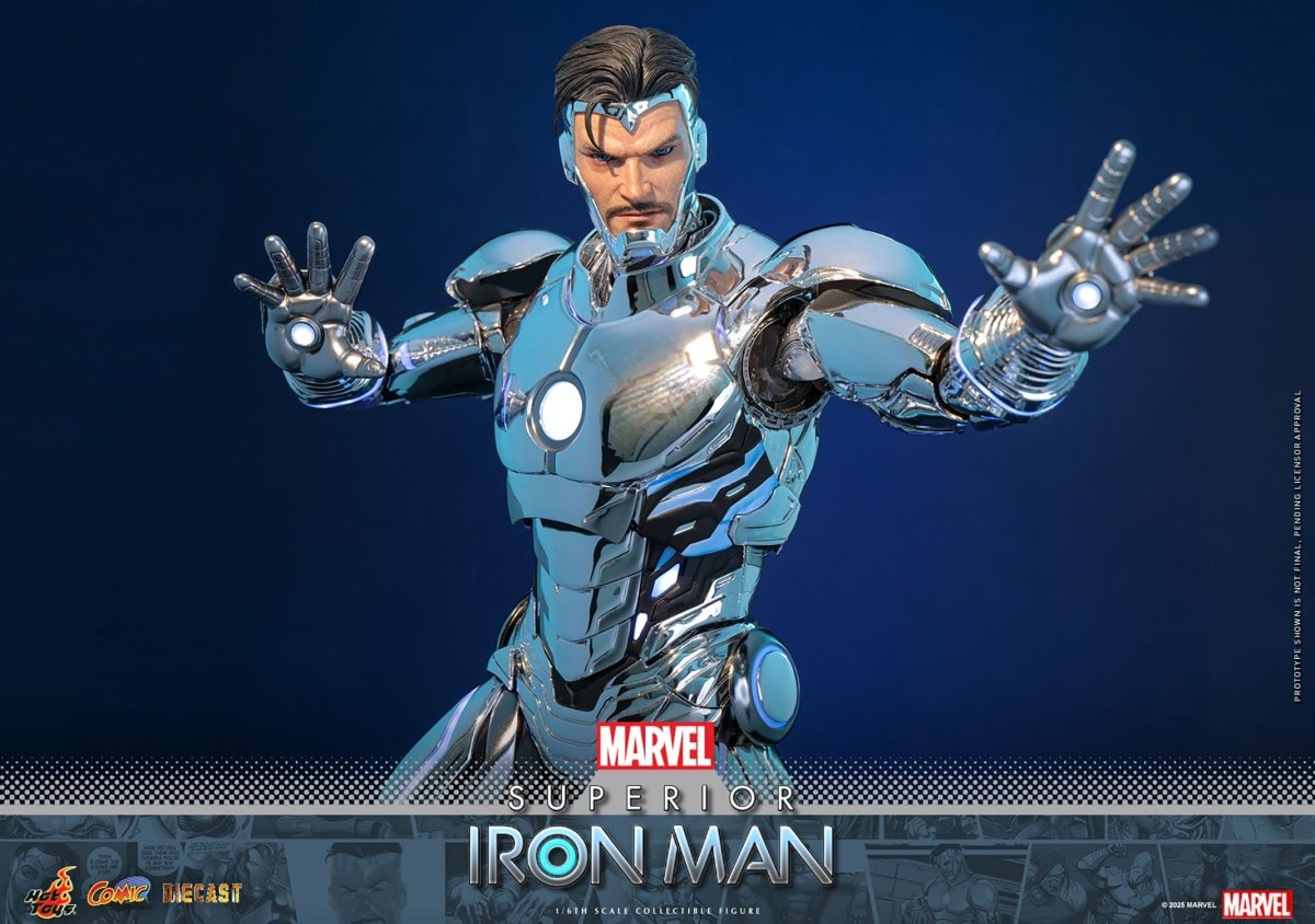 Hot Toys Iron Man: Marvel Comic Masterpiece Superior Iron Man 32cm - Loaded Dice