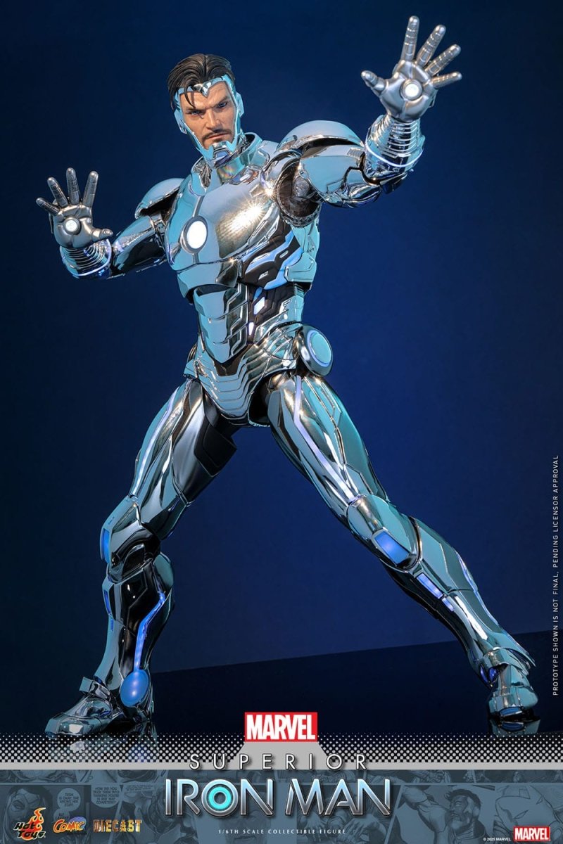 Hot Toys Iron Man: Marvel Comic Masterpiece Superior Iron Man 32cm - Loaded Dice