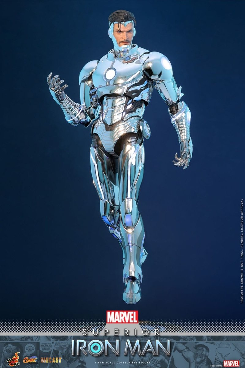 Hot Toys Iron Man: Marvel Comic Masterpiece Superior Iron Man 32cm - Loaded Dice