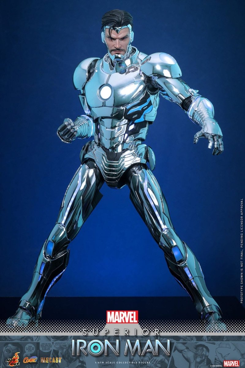 Hot Toys Iron Man: Marvel Comic Masterpiece Superior Iron Man 32cm - Loaded Dice