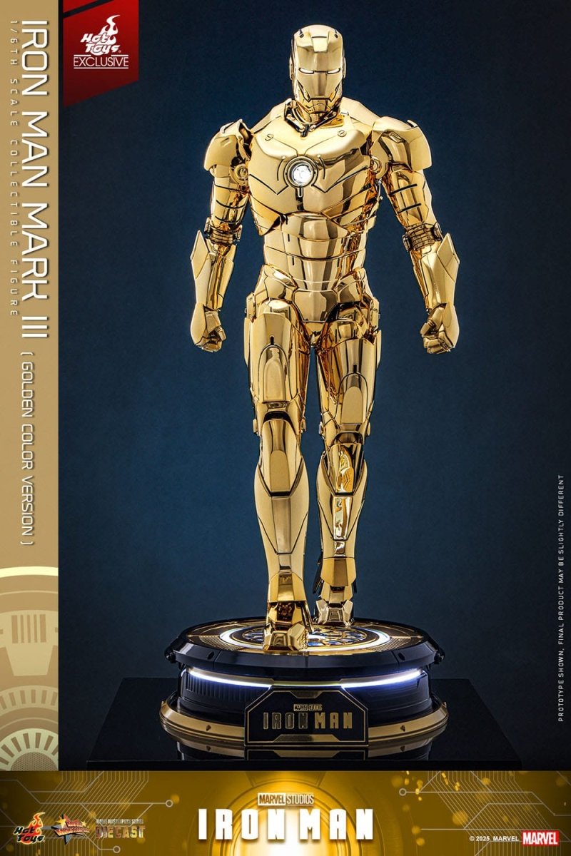 Hot Toys Iron Man: Movie Masterpiece Iron Man Mark III (Gold Color Version) 33cm - Loaded Dice