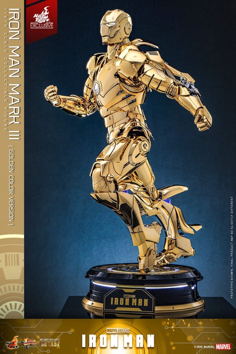 Hot Toys Iron Man: Movie Masterpiece Iron Man Mark III (Gold Color Version) 33cm - Loaded Dice