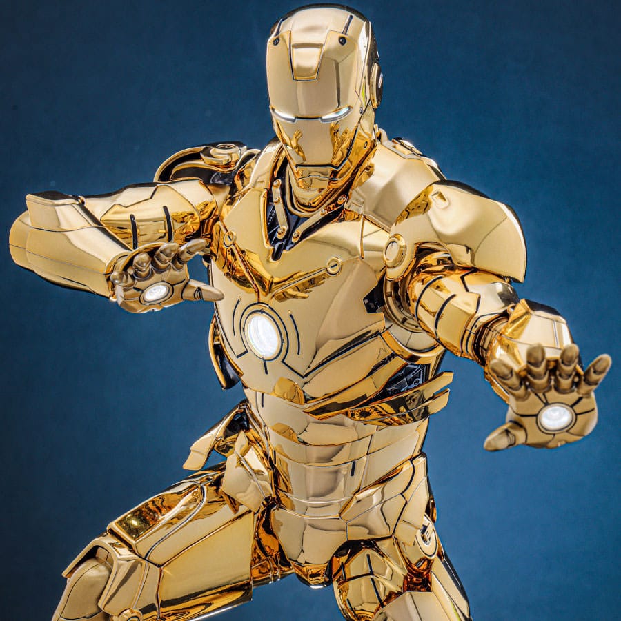 Hot Toys Iron Man: Movie Masterpiece Iron Man Mark III (Gold Color Version) 33cm - Loaded Dice