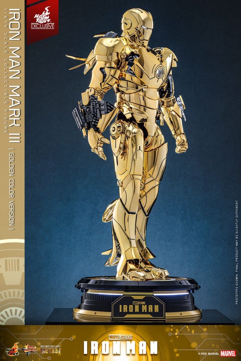 Hot Toys Iron Man: Movie Masterpiece Iron Man Mark III (Gold Color Version) 33cm - Loaded Dice