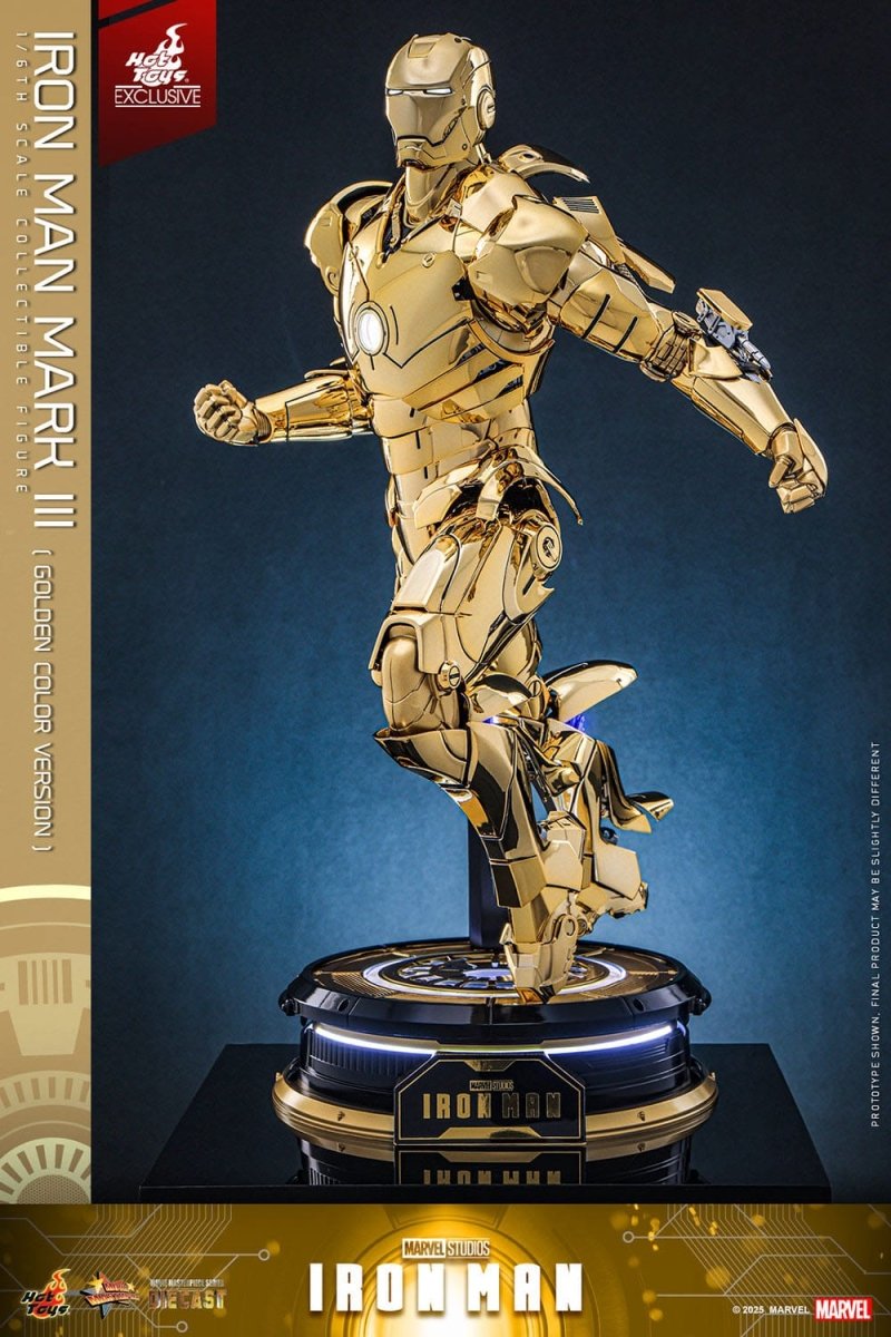 Hot Toys Iron Man: Movie Masterpiece Iron Man Mark III (Gold Color Version) 33cm - Loaded Dice