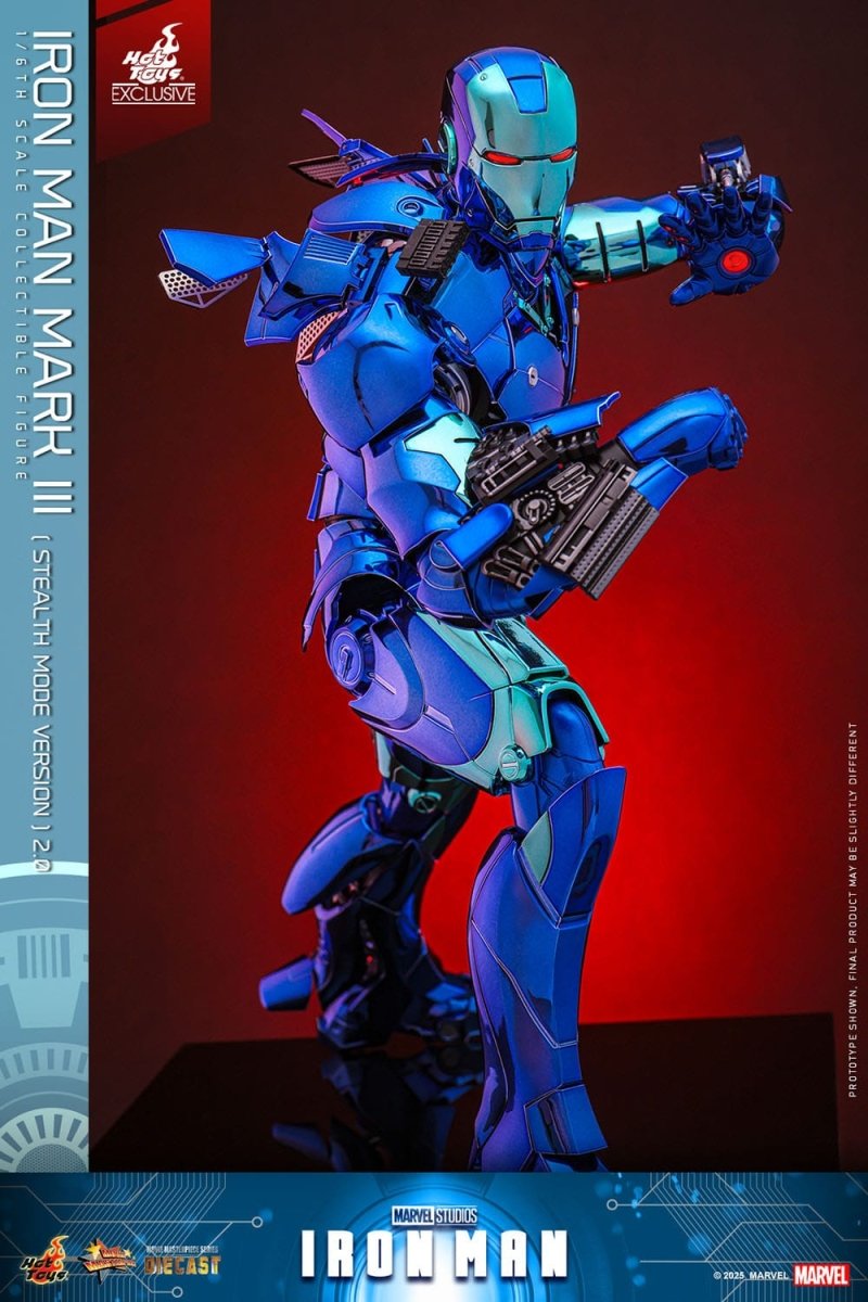 Hot Toys Iron Man: Movie Masterpiece Iron Man Mark III (Stealth Mode Ver.) 2.0 33cm - Loaded Dice