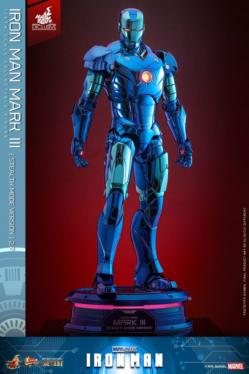 Hot Toys Iron Man: Movie Masterpiece Iron Man Mark III (Stealth Mode Ver.) 2.0 33cm - Loaded Dice