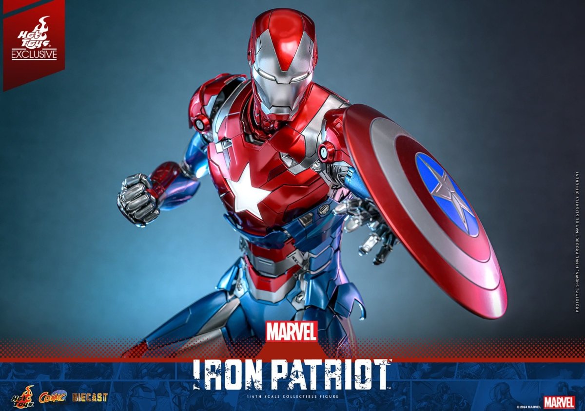 Hot Toys Marvel: Comic Masterpiece Iron Patriot 32cm - Loaded Dice