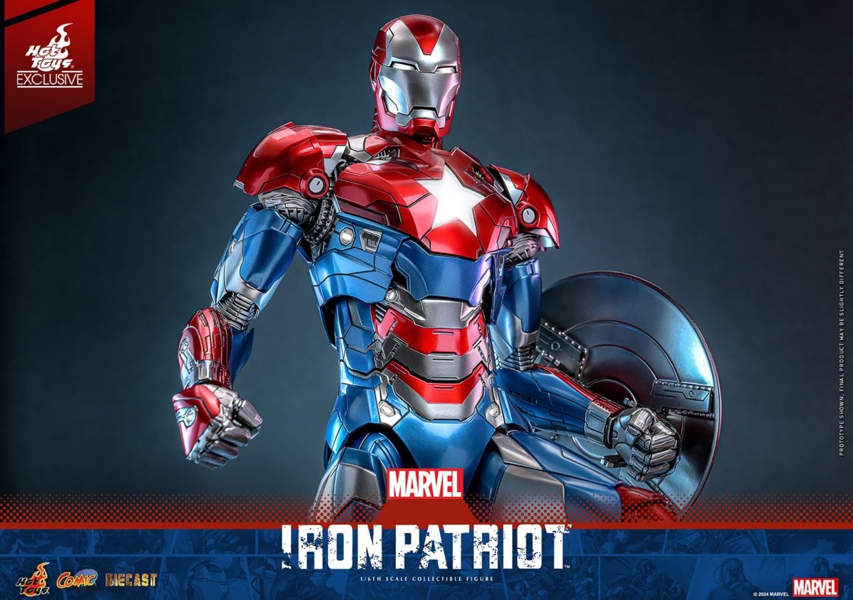 Hot Toys Marvel: Comic Masterpiece Iron Patriot 32cm - Loaded Dice