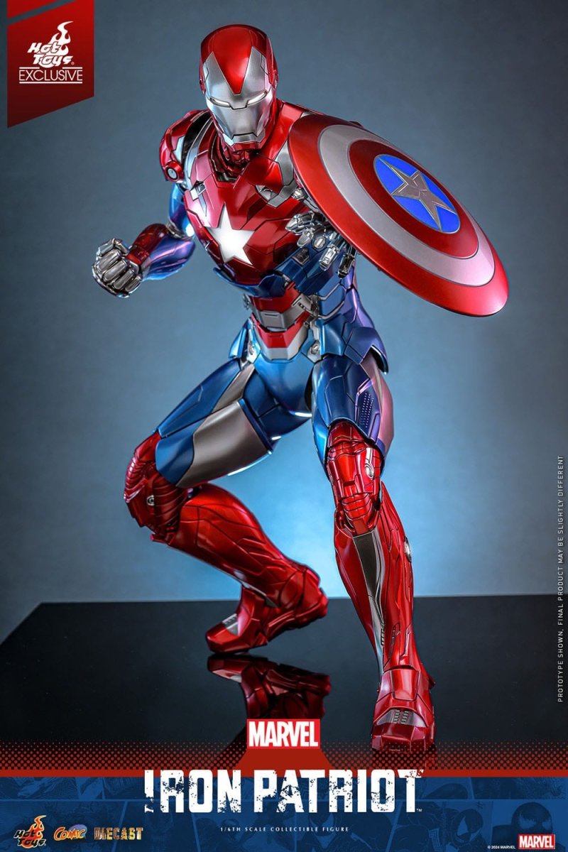 Hot Toys Marvel: Comic Masterpiece Iron Patriot 32cm - Loaded Dice