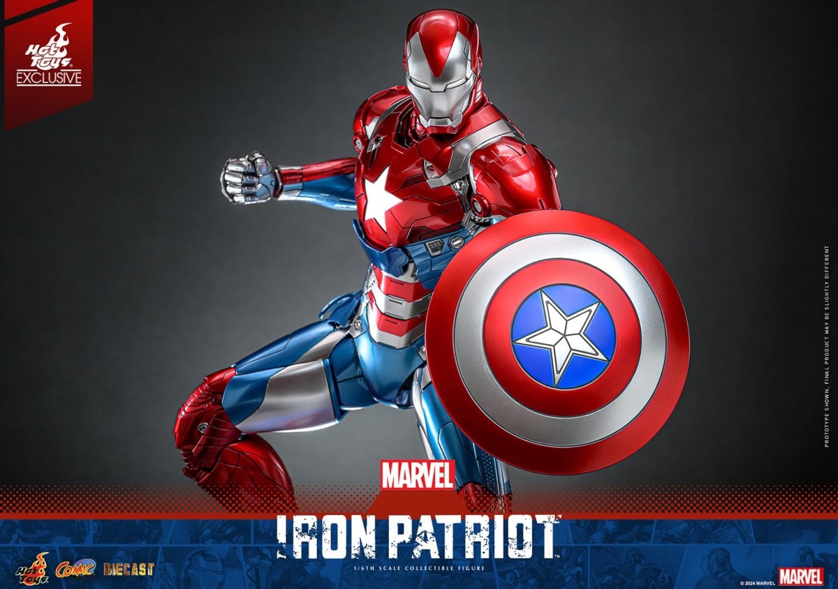Hot Toys Marvel: Comic Masterpiece Iron Patriot 32cm - Loaded Dice