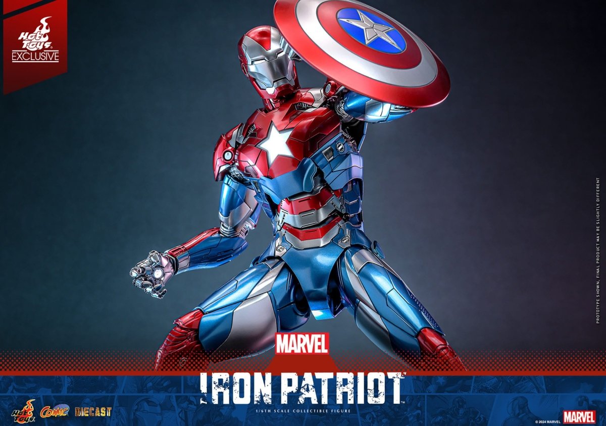 Hot Toys Marvel: Comic Masterpiece Iron Patriot 32cm - Loaded Dice