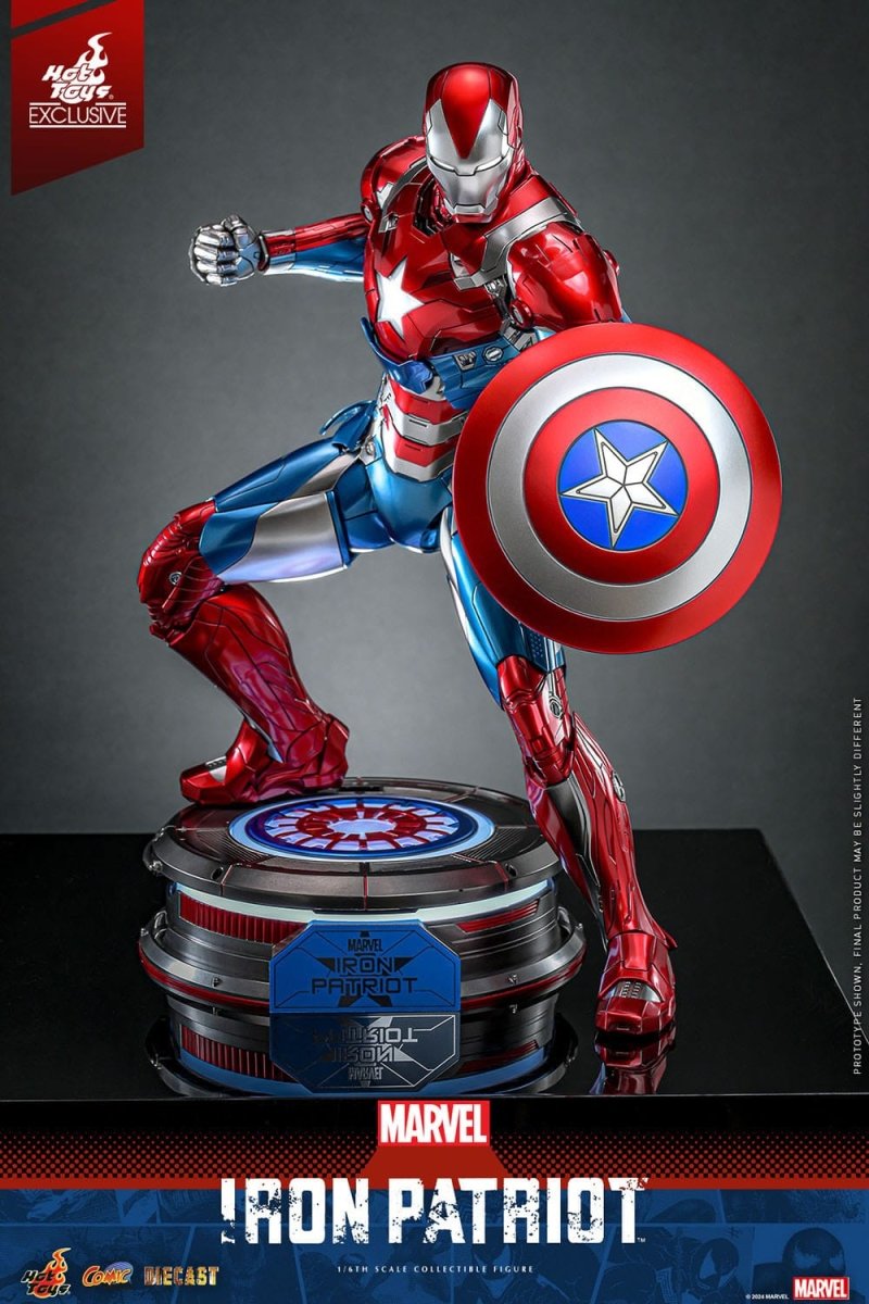 Hot Toys Marvel: Comic Masterpiece Iron Patriot 32cm - Loaded Dice