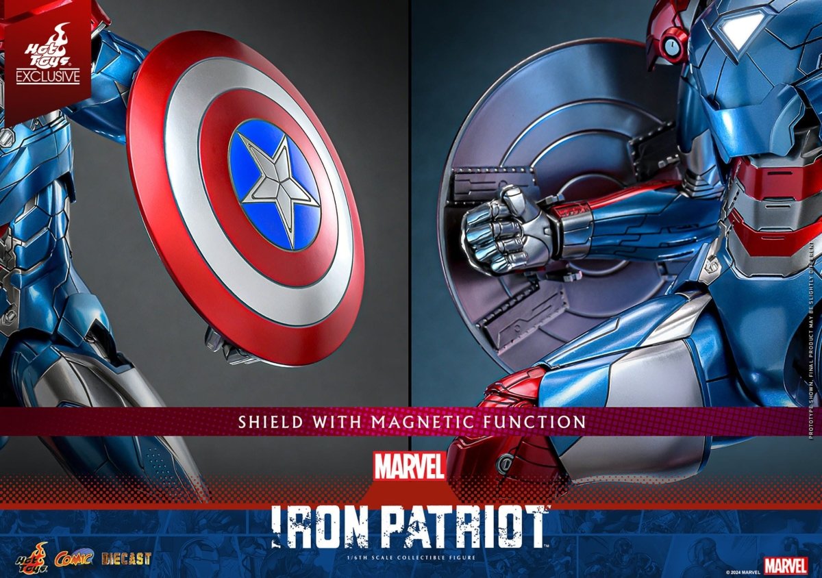 Hot Toys Marvel: Comic Masterpiece Iron Patriot 32cm - Loaded Dice