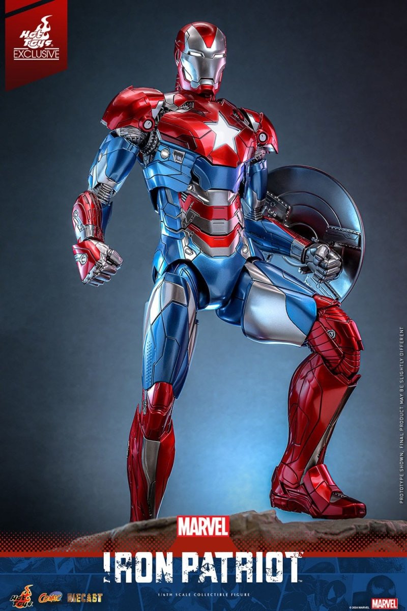 Hot Toys Marvel: Comic Masterpiece Iron Patriot 32cm - Loaded Dice