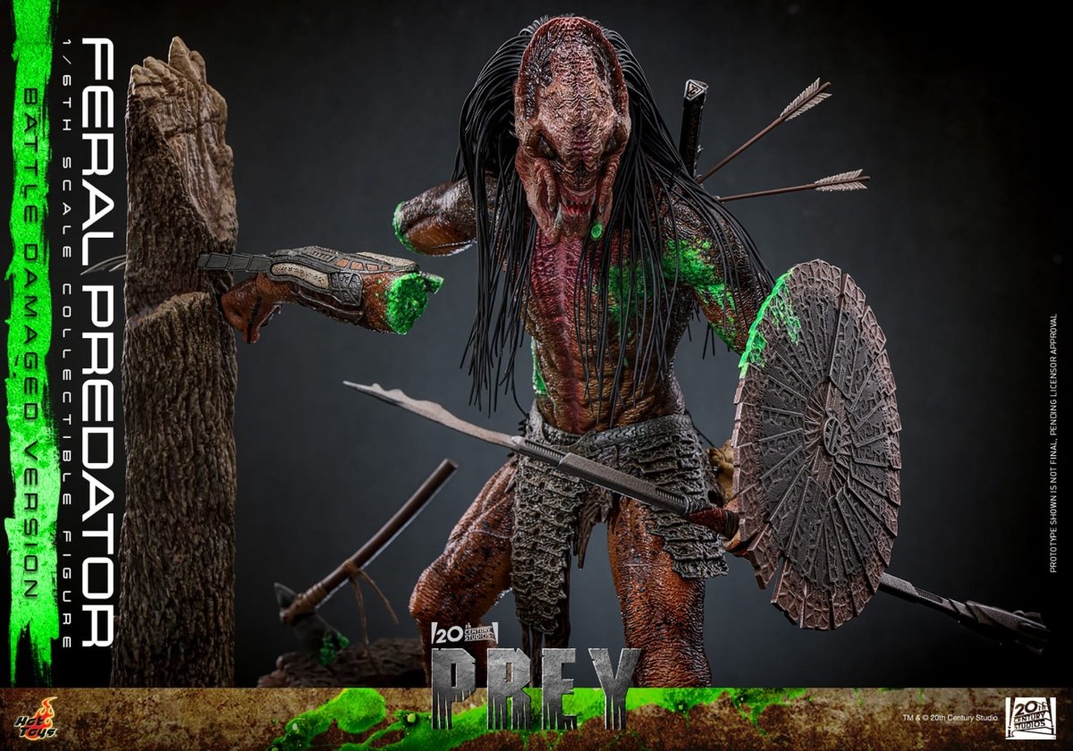 Hot Toys Prey: Feral Predator (Battle Damaged Version) 37cm - Loaded Dice