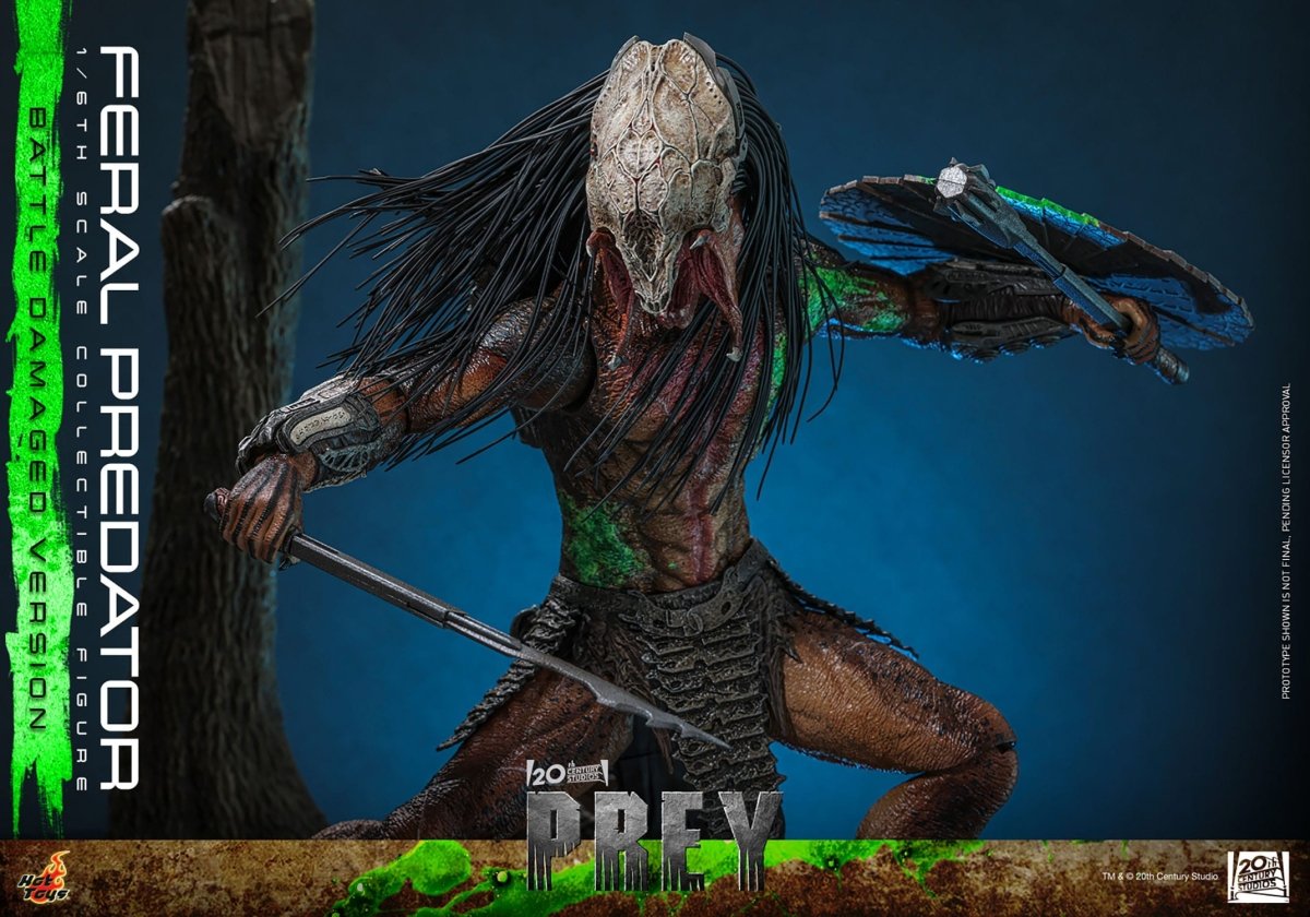 Hot Toys Prey: Feral Predator (Battle Damaged Version) 37cm - Loaded Dice