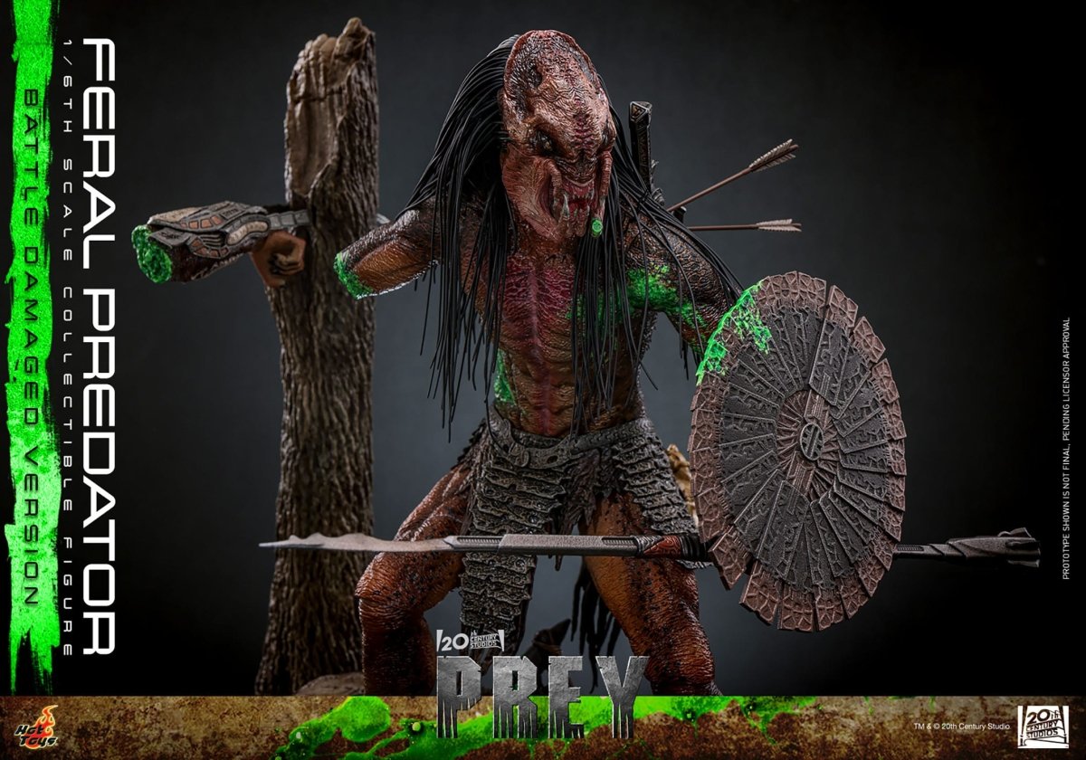Hot Toys Prey: Feral Predator (Battle Damaged Version) 37cm - Loaded Dice