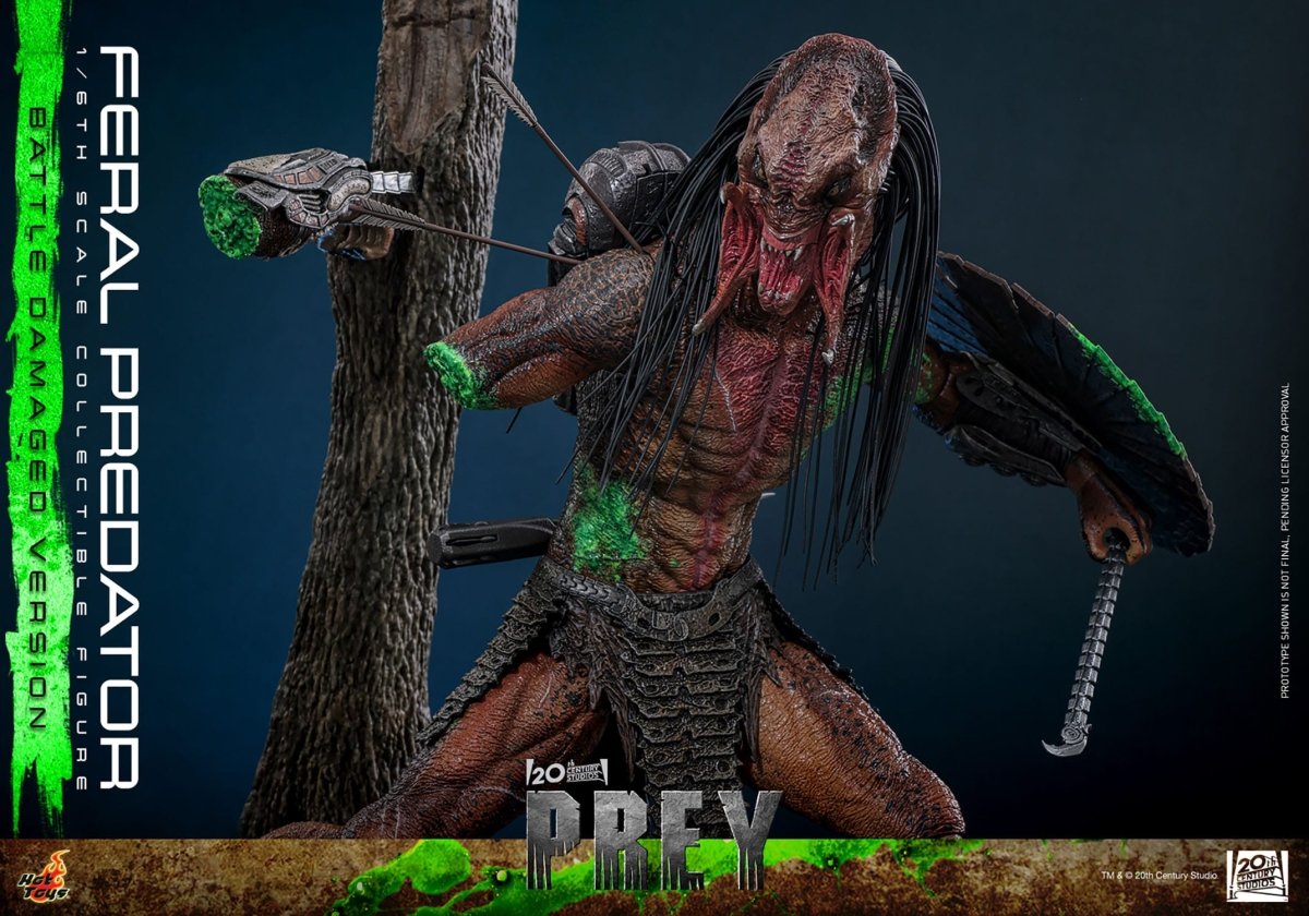 Hot Toys Prey: Feral Predator (Battle Damaged Version) 37cm - Loaded Dice