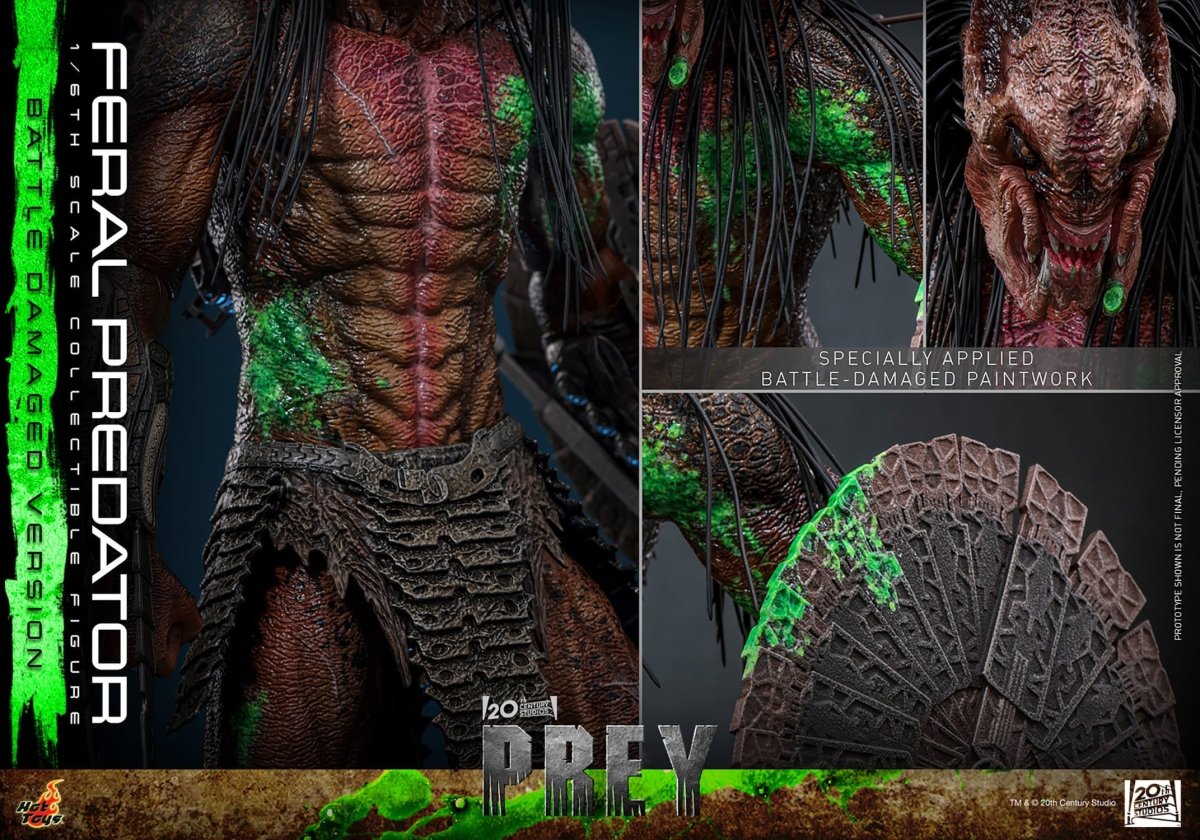 Hot Toys Prey: Feral Predator (Battle Damaged Version) 37cm - Loaded Dice